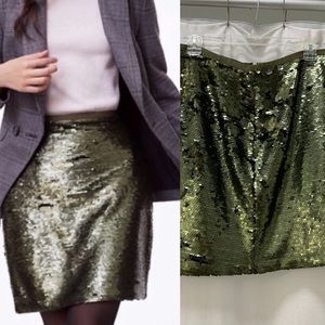NWT Green Sequin skirt - Sz 10